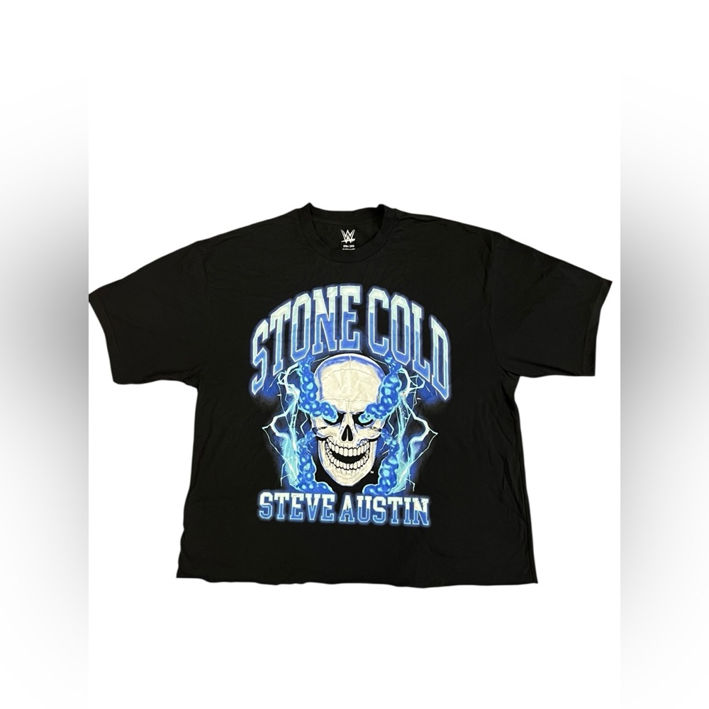 NWOT Stone Cold Steve‎ Austin Cropped WWE Tee 2XB